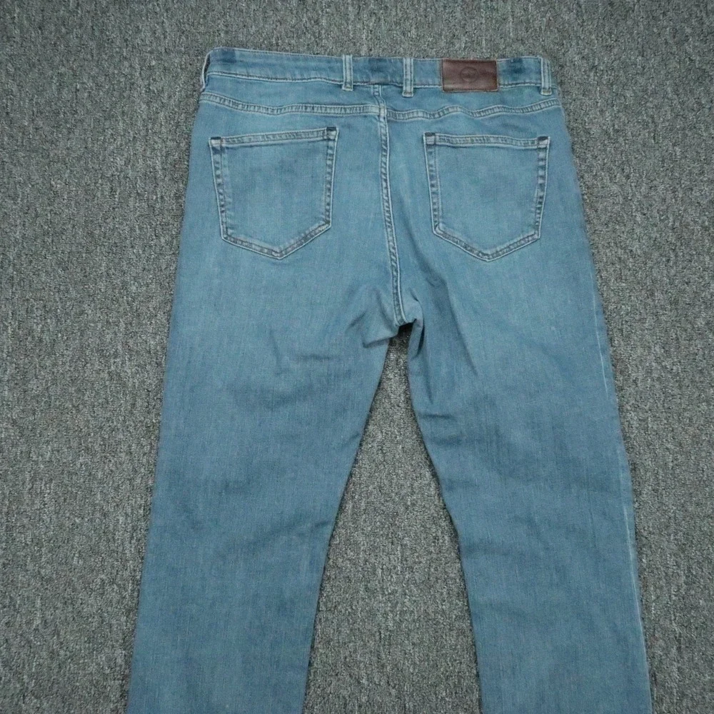 Peter Millar Jeans Mens 34x28 Blue Straight 5 Pocket Pilot Mill *